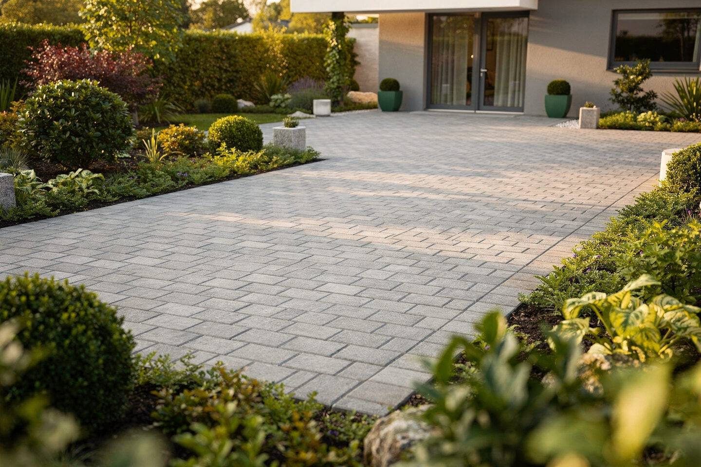 Pflasterarbeiten Terrasse & Einfahrt – Galabau De Wit