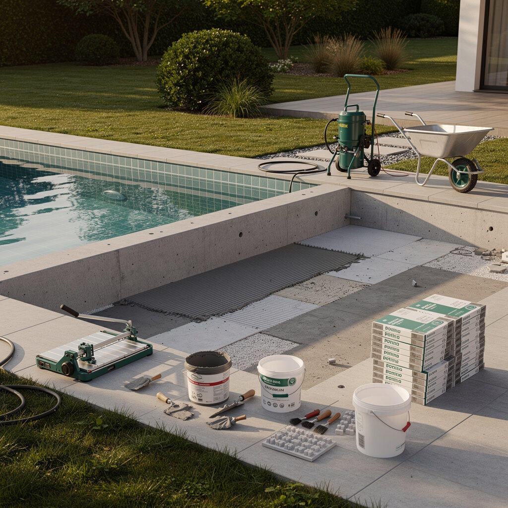 Poolbau hier vor Ort